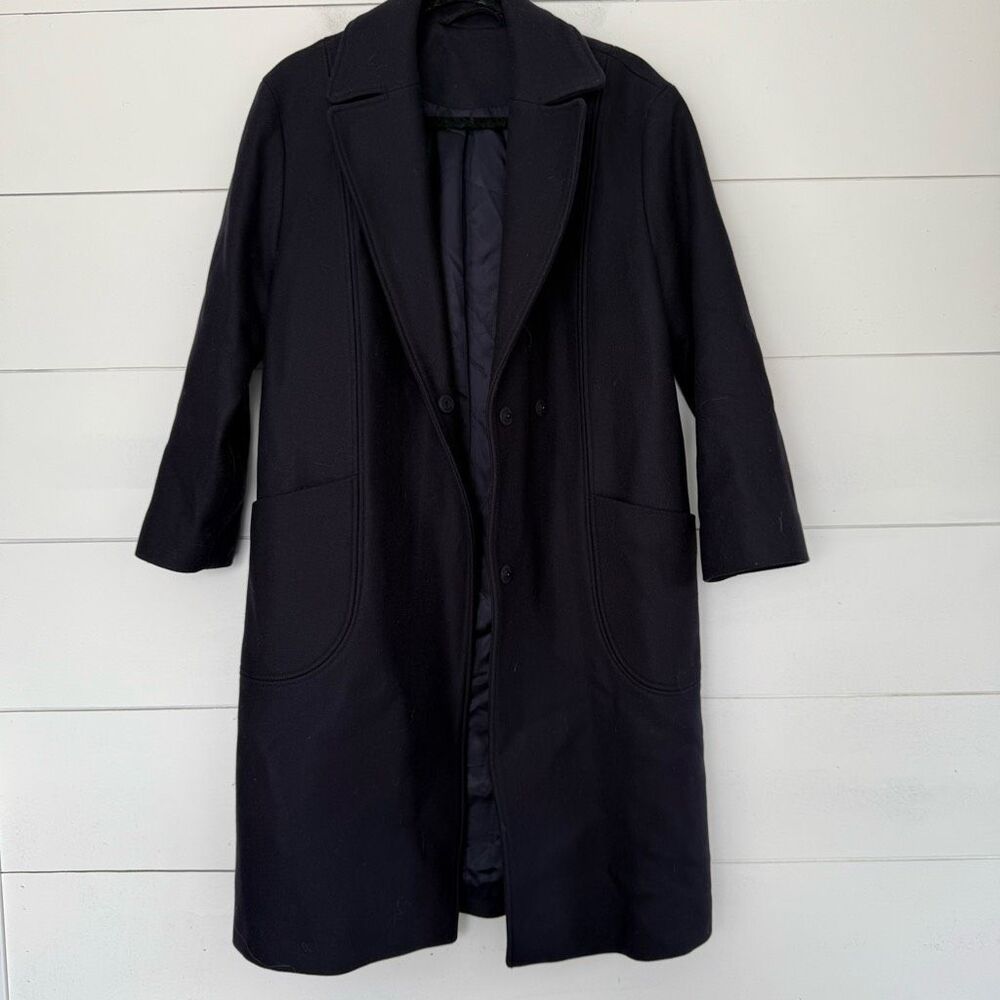& Other Stories Women’s 6 Navy Blue Trench Coat Jacket